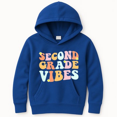 Grade 2 Teachers Students Hippie Second Grade Vibes Gift Kids Hoodie