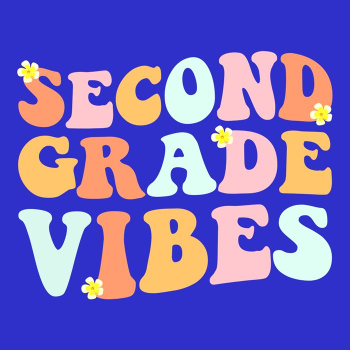 Grade 2 Teachers Students Hippie Second Grade Vibes Gift Short Acrylic Beanie
