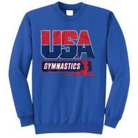 Gymnastics 2024 Us Flag Patriotic American Sports Fan Usa Sweatshirt