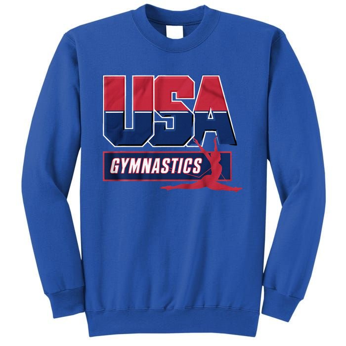 Gymnastics 2024 Us Flag Patriotic American Sports Fan Usa Sweatshirt