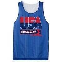 Gymnastics 2024 Us Flag Patriotic American Sports Fan Usa Mesh Reversible Basketball Jersey Tank