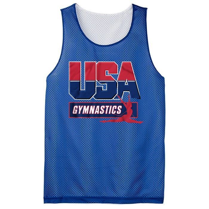 Gymnastics 2024 Us Flag Patriotic American Sports Fan Usa Mesh Reversible Basketball Jersey Tank