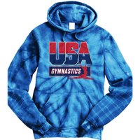 Gymnastics 2024 Us Flag Patriotic American Sports Fan Usa Tie Dye Hoodie