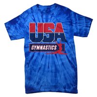 Gymnastics 2024 Us Flag Patriotic American Sports Fan Usa Tie-Dye T-Shirt