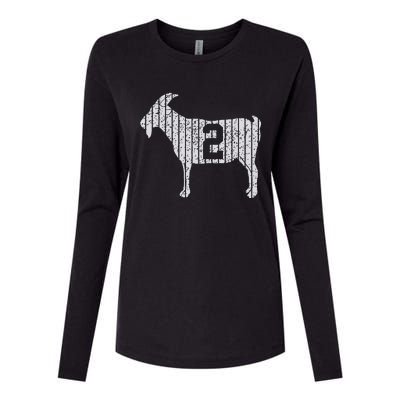 Goat 2 Vintage Womens Cotton Relaxed Long Sleeve T-Shirt