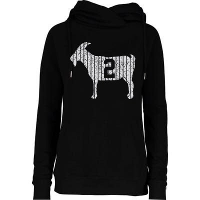 Goat 2 Vintage Womens Funnel Neck Pullover Hood