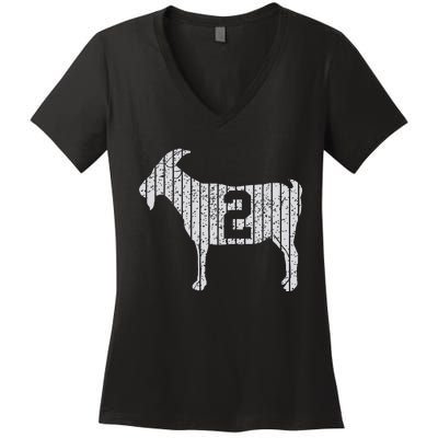 Goat 2 Vintage Women's V-Neck T-Shirt