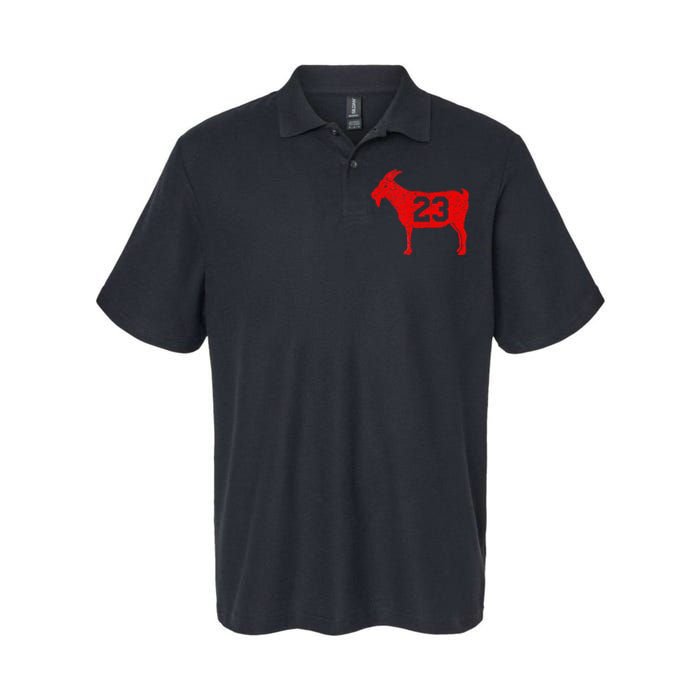 GOAT 23 Vintage Red Softstyle Adult Sport Polo