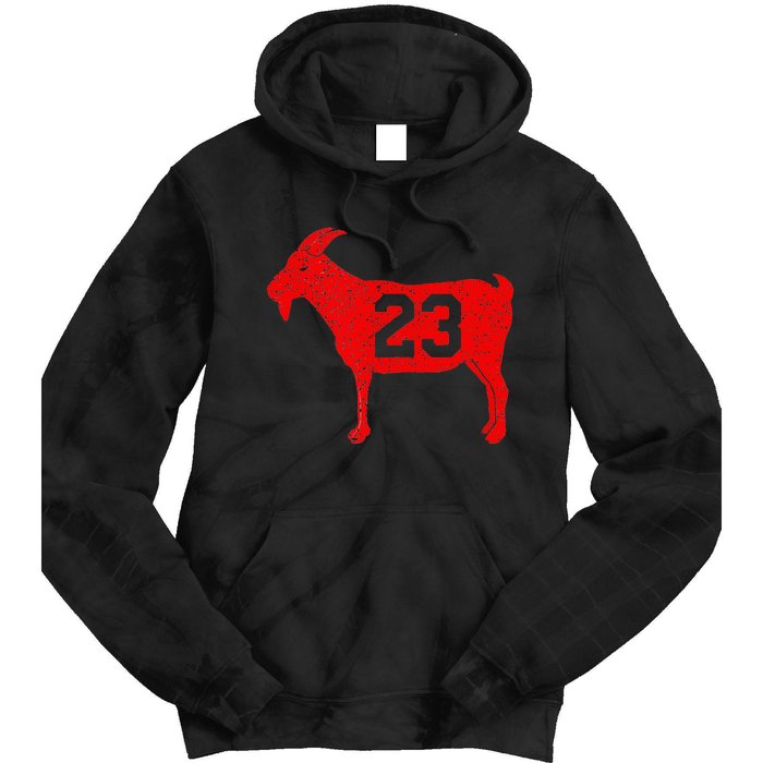 GOAT 23 Vintage Red Tie Dye Hoodie