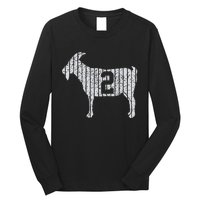 GOAT 2 Vintage football lovers  Long Sleeve Shirt