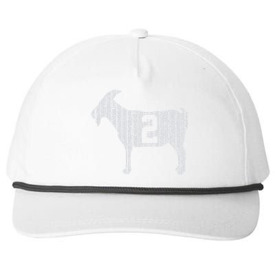 GOAT 2 Vintage football lovers  Snapback Five-Panel Rope Hat