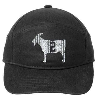 GOAT 2 Vintage football lovers  7-Panel Snapback Hat