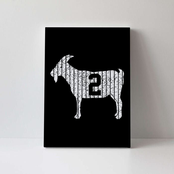 GOAT 2 Vintage football lovers  Canvas