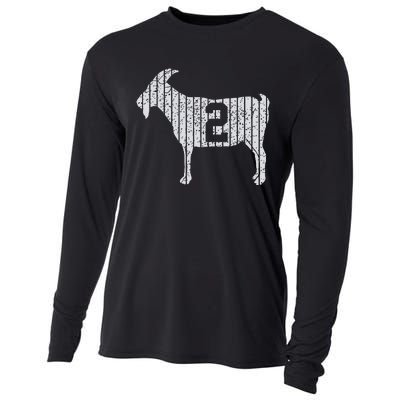 GOAT 2 Vintage football lovers  Cooling Performance Long Sleeve Crew