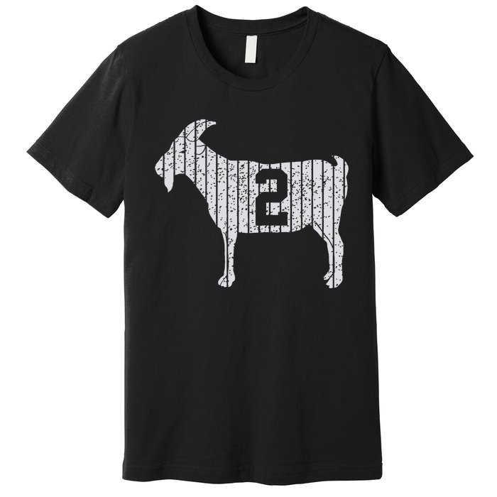 GOAT 2 Vintage football lovers  Premium T-Shirt