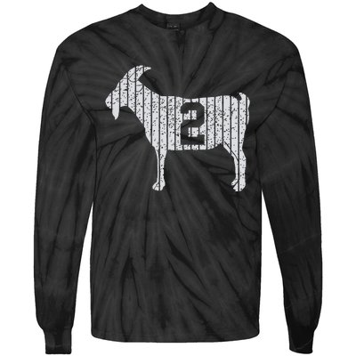 GOAT 2 Vintage football lovers  Tie-Dye Long Sleeve Shirt