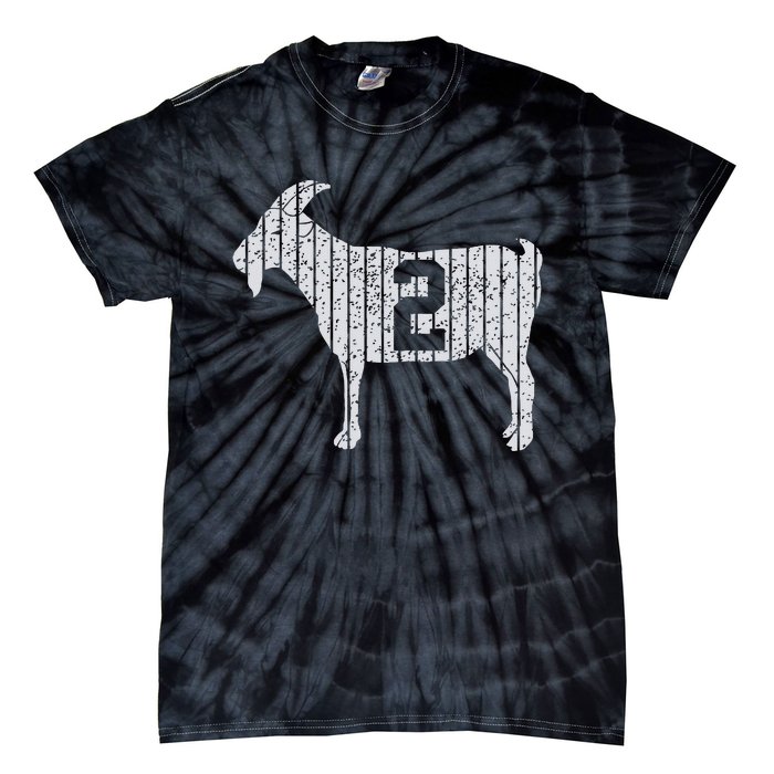 GOAT 2 Vintage football lovers  Tie-Dye T-Shirt