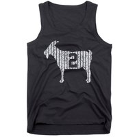 GOAT 2 Vintage football lovers  Tank Top