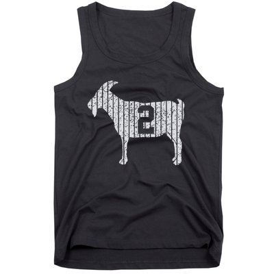 GOAT 2 Vintage football lovers  Tank Top