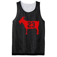 GOAT 23 Vintage Red Mesh Reversible Basketball Jersey Tank