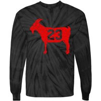 GOAT 23 Vintage Red Tie-Dye Long Sleeve Shirt