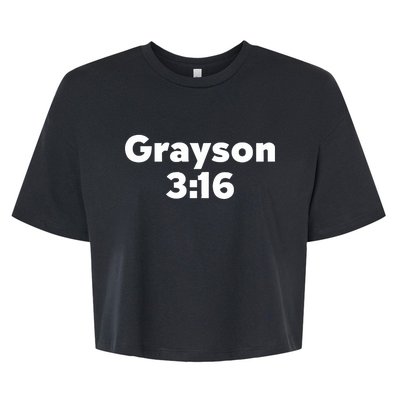 Grayson 3 16 I Just Broke Your Hand Bella+Canvas Jersey Crop Tee