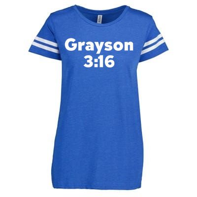 Grayson 3 16 I Just Broke Your Hand Enza Ladies Jersey Football T-Shirt