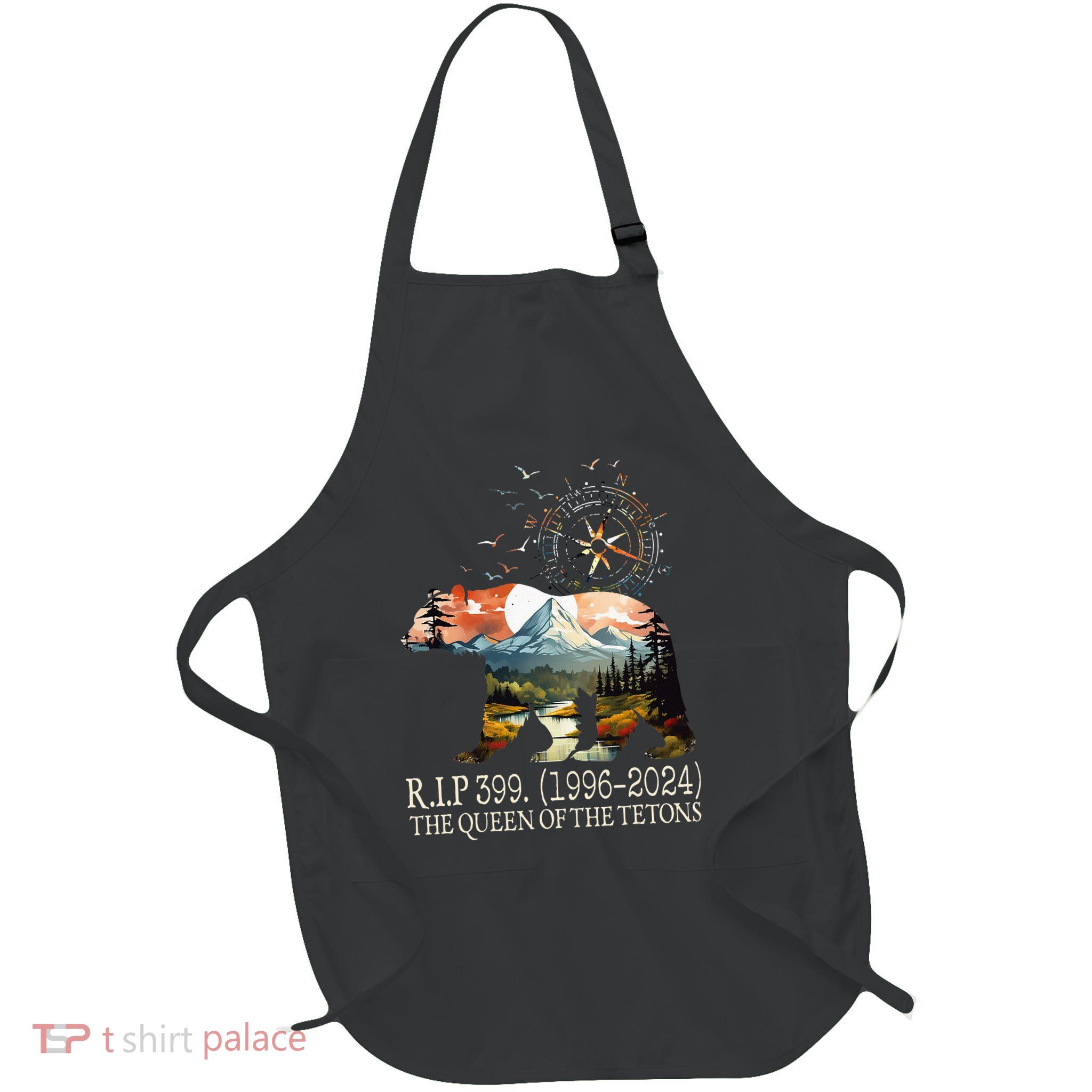 Grizzly 399 28 Years Old Memory The Queen Of The Tetons Apron