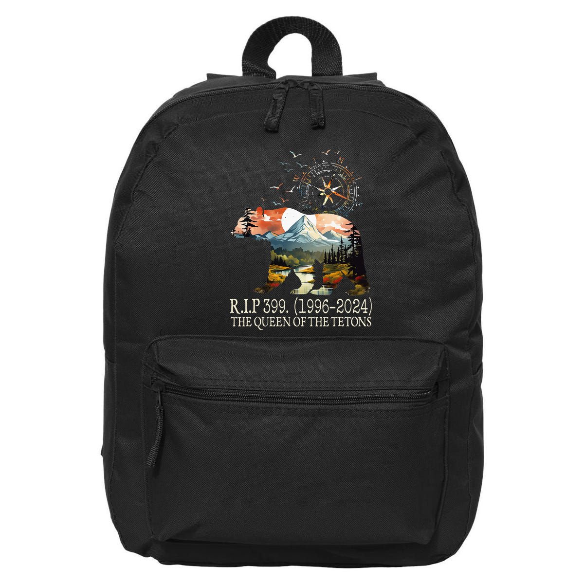 Grizzly 399 28 Years Old Memory The Queen Of The Tetons 16 in Basic Backpack