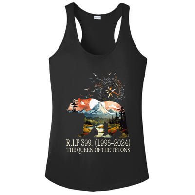 Grizzly 399 28 Years Old Memory The Queen Of The Tetons Ladies PosiCharge Competitor Racerback Tank