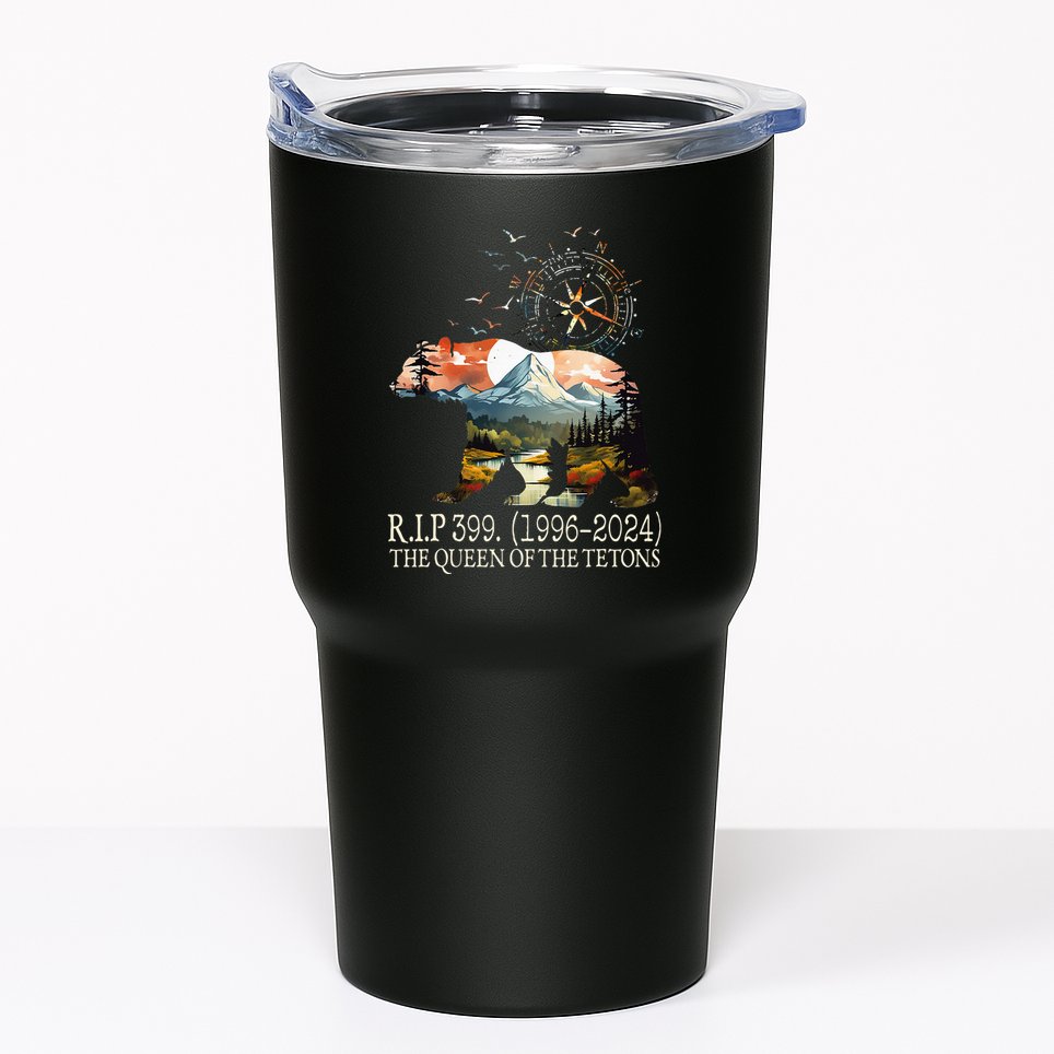 Grizzly 399 28 Years Old Memory The Queen Of The Tetons Tumbler