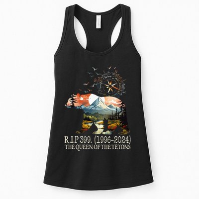 Grizzly 399 28 Years Old Memory The Queen Of The Tetons Womens Tank Top