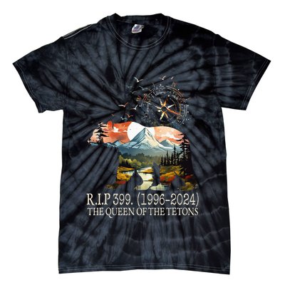 Grizzly 399 28 Years Old Memory The Queen Of The Tetons Tie-Dye T-Shirt