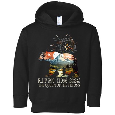 Grizzly 399 28 Years Old Memory The Queen Of The Tetons Toddler Hoodie