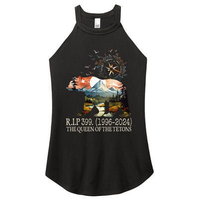 Grizzly 399 28 Years Old Memory The Queen Of The Tetons Women's Perfect Tri Rocker Tank