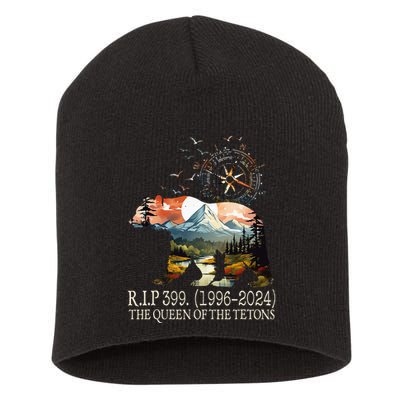 Grizzly 399 28 Years Old Memory The Queen Of The Tetons Short Acrylic Beanie