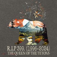 Grizzly 399 28 Years Old Memory The Queen Of The Tetons Cotton Canvas Backpack