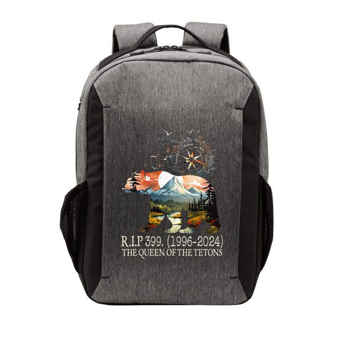 Grizzly 399 28 Years Old Memory The Queen Of The Tetons Vector Backpack