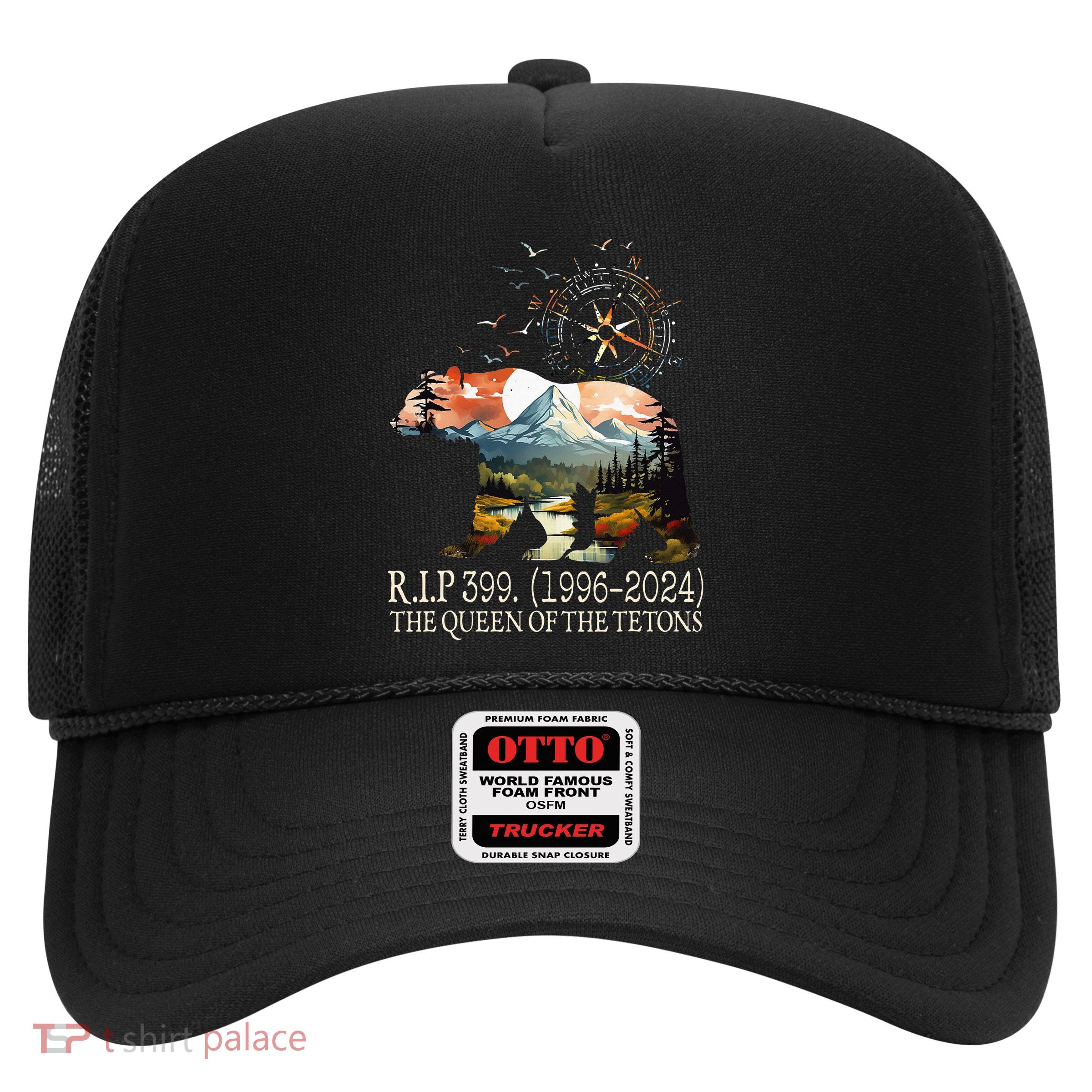 Grizzly 399 28 Years Old Memory The Queen Of The Tetons Trucker Hat