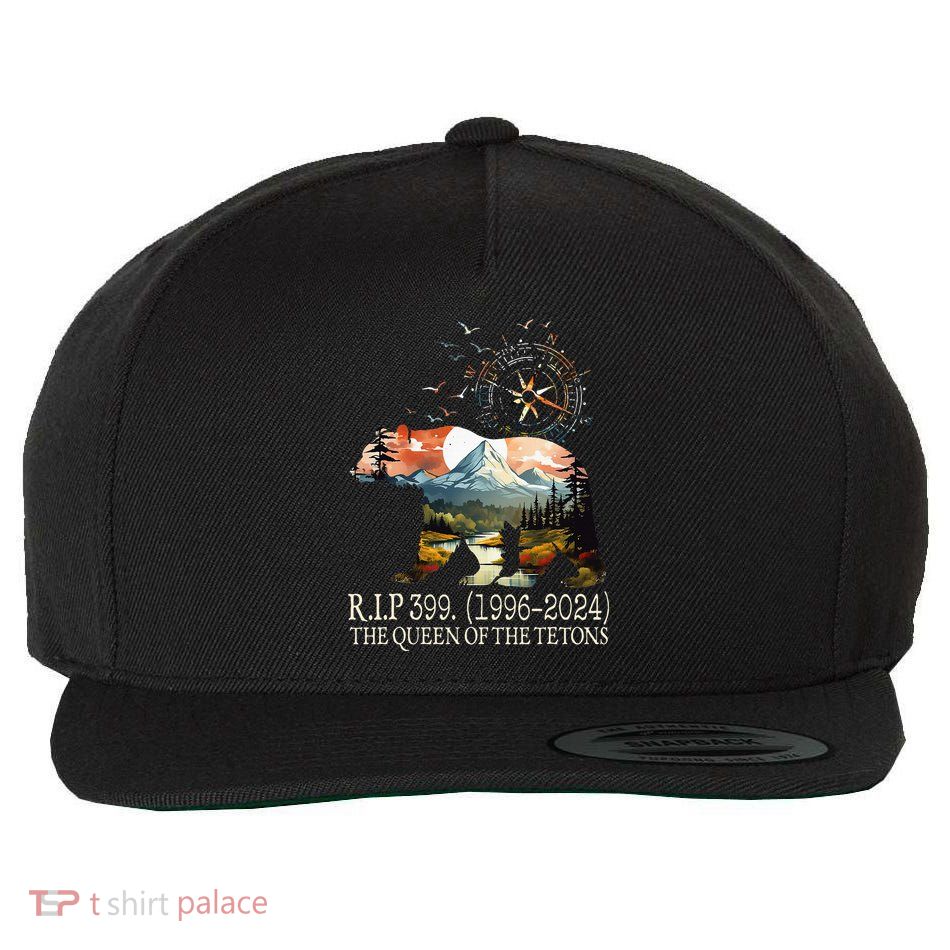 Grizzly 399 28 Years Old Memory The Queen Of The Tetons Wool Snapback Cap