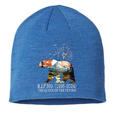 Grizzly 399 28 Years Old Memory The Queen Of The Tetons Sustainable Beanie