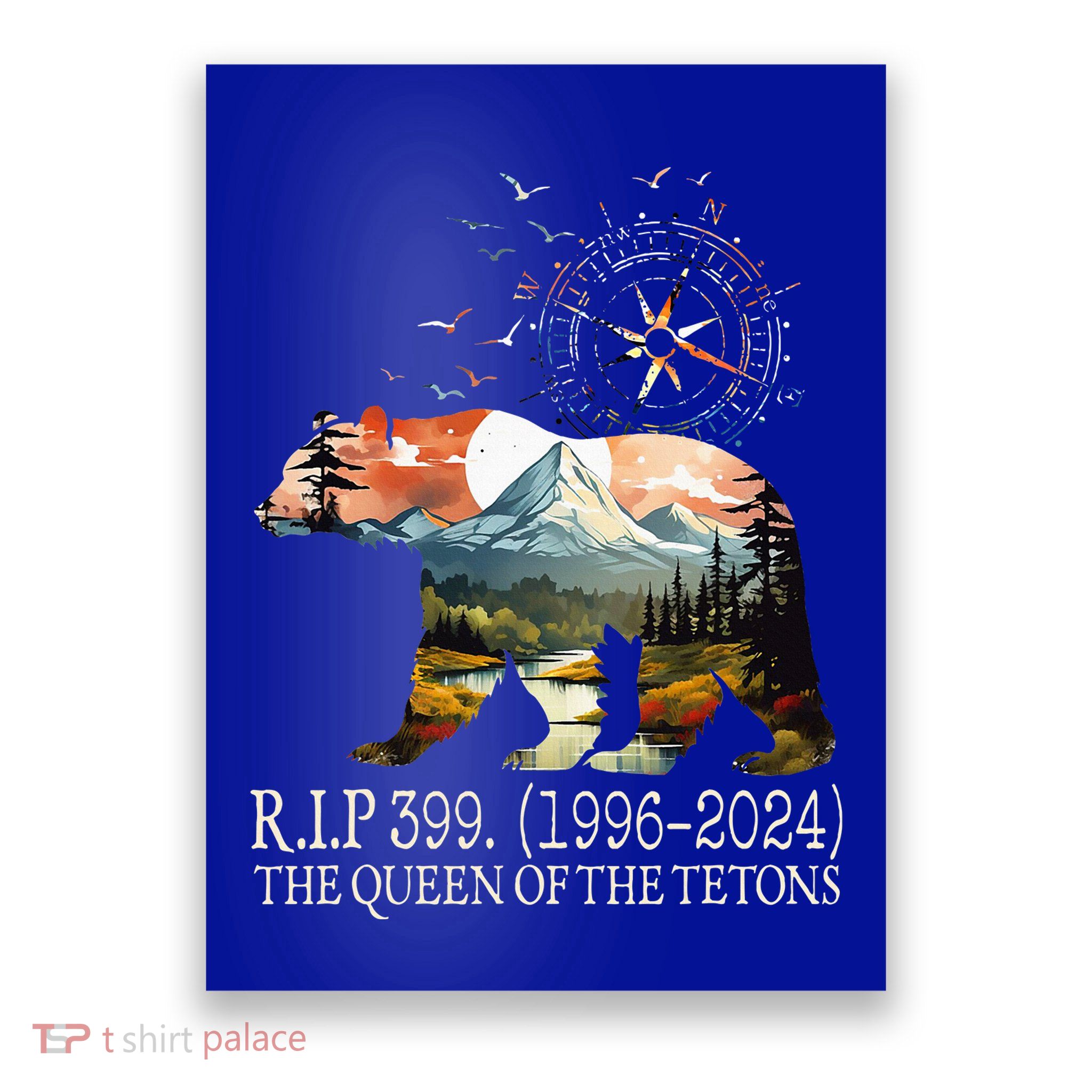 Grizzly 399 28 Years Old Memory The Queen Of The Tetons Poster