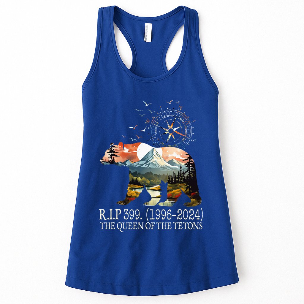 Grizzly 399 28 Years Old Memory The Queen Of The Tetons Womens Tank Top