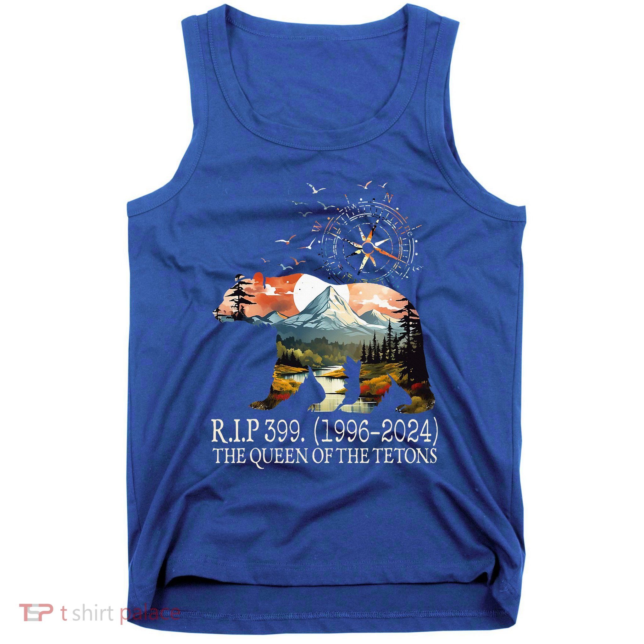 Grizzly 399 28 Years Old Memory The Queen Of The Tetons Tank Top