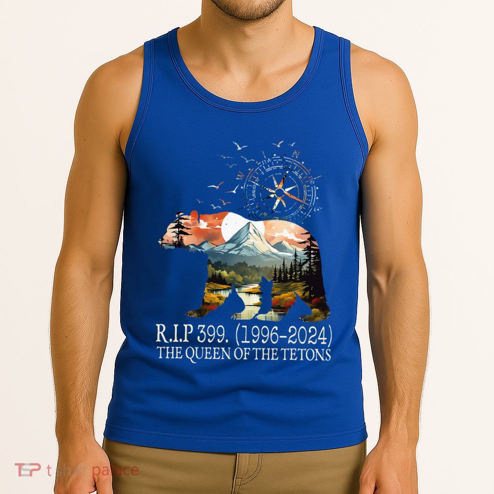 Grizzly 399 28 Years Old Memory The Queen Of The Tetons Tank Top