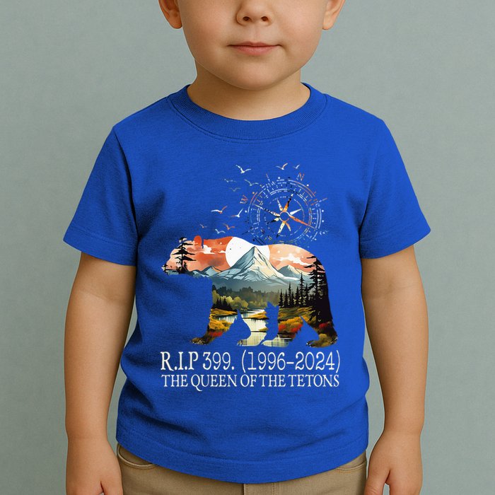 Grizzly 399 28 Years Old Memory The Queen Of The Tetons Toddler T-Shirt