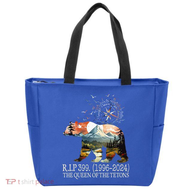 Grizzly 399 28 Years Old Memory The Queen Of The Tetons Zip Tote Bag