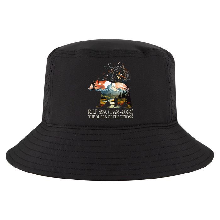 Grizzly 399 28 Years Old Memory The Queen Of The Tetons Cool Comfort Performance Bucket Hat