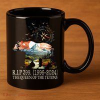 Grizzly 399 28 Years Old Memory The Queen Of The Tetons 11oz C Handle Ceramic Mug