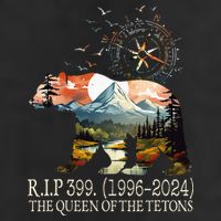 Grizzly 399 28 Years Old Memory The Queen Of The Tetons 25L Jumbo Tote